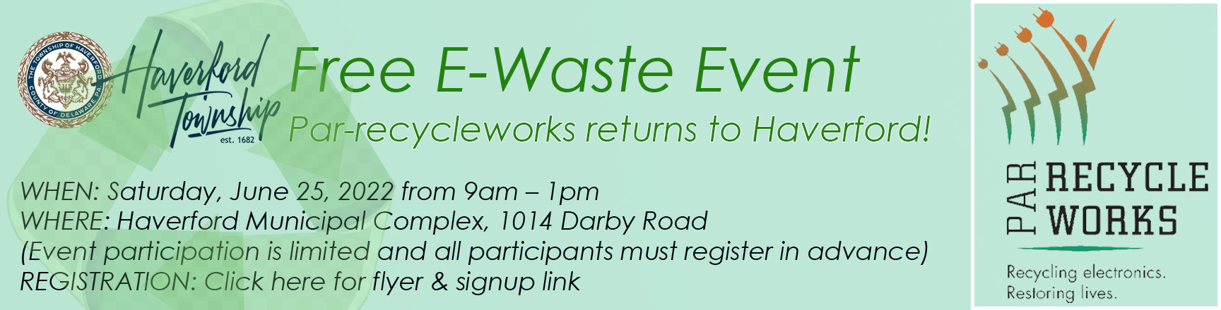 E-Waste Event Flyer * PDF link